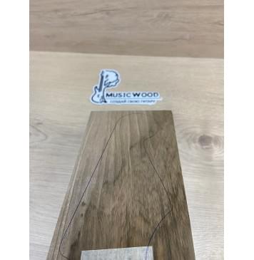 Орех Грецкий Заболонь заготовка накладки на головку грифа Смешанный ААА 6х107-97х200 мм-2