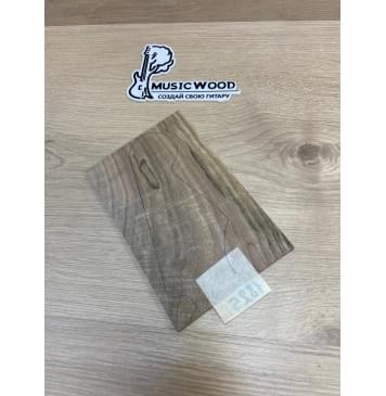 Орех Грецкий Волнистый Заболонь заготовка накладки на головку грифа Смешанный ААА Волна АА 6х124х190-180 мм-3