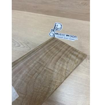 Орех Грецкий Волнистый Заболонь заготовка накладки на головку грифа Смешанный ААА Волна АА 6х124х190-180 мм-5