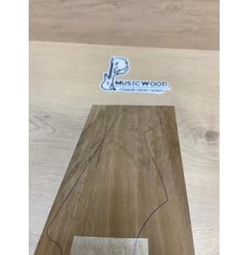 Орех Грецкий заготовка накладки на головку грифа Смешанный ААА 6х108-98х200 мм-1