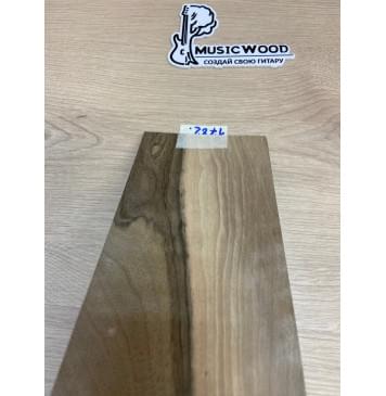 Орех Грецкий Заболонь заготовка накладки на головку грифа Смешанный ААА 5.5х120х230 мм-4
