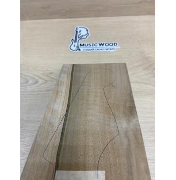 Орех Грецкий Заболонь заготовка накладки на головку грифа Смешанный ААА 4.5х125х215 мм-5