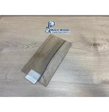 Орех Грецкий Заболонь заготовка накладки на головку грифа Смешанный ААА 5.5х125х225 мм-3