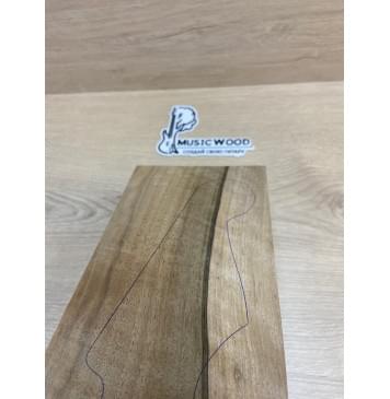 Орех Грецкий Заболонь заготовка накладки на головку грифа Смешанный ААА 5.5х125х225 мм-1