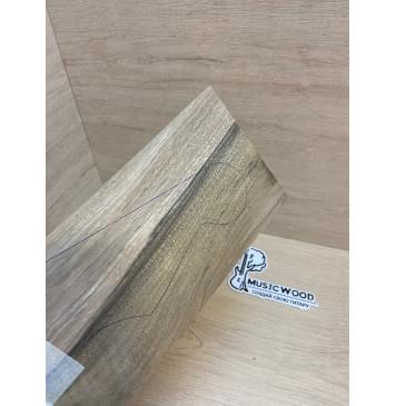 Орех Грецкий Заболонь заготовка накладки на головку грифа Смешанный ААА 6.5х125х235 мм-2