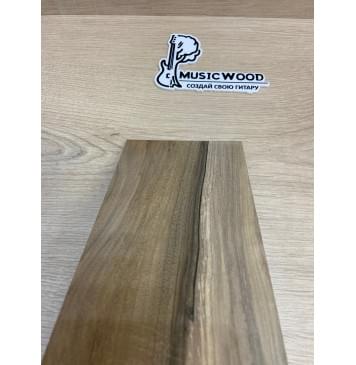 Орех Грецкий Заболонь заготовка накладки на головку грифа Смешанный ААА 6.5х125х235 мм-3