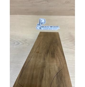 Орех Грецкий заготовка накладки на головку грифа Смешанный ААА 4х105-70х220 мм-1