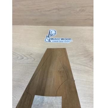 Орех Грецкий заготовка накладки на головку грифа Смешанный ААА 4х105-70х220 мм-1