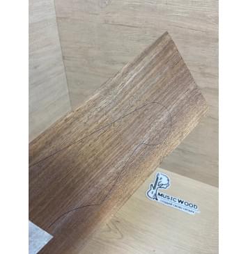 Орех Американский заготовка накладки на головку грифа Радиал ААА 3х120х270 мм-3