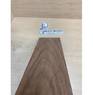 Орех Американский заготовка накладки на головку грифа Тангент ААА 4х110-100х280 мм-1