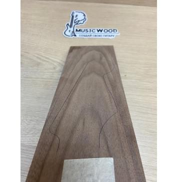 Орех Американский заготовка накладки на головку грифа Тангент ААА 2х110-100х280 мм-1