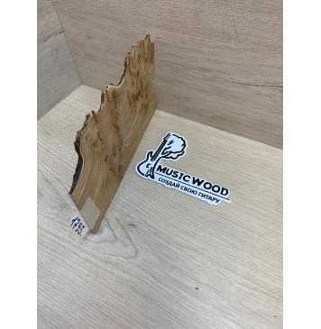 Карагач Кап заготовка накладки на головку грифа Смешанный ААА 2.5х120х230 мм-5