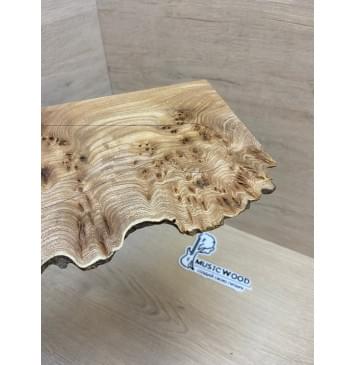 Карагач Кап заготовка накладки на головку грифа Смешанный ААА 2.5х120х230 мм-4