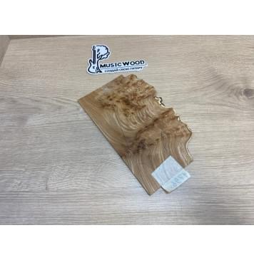 Карагач Кап заготовка накладки на головку грифа Смешанный ААА 2.5х120-95х230 мм-1