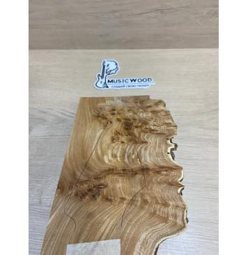 Карагач Кап заготовка накладки на головку грифа Смешанный ААА 2.5х120-95х230 мм-2