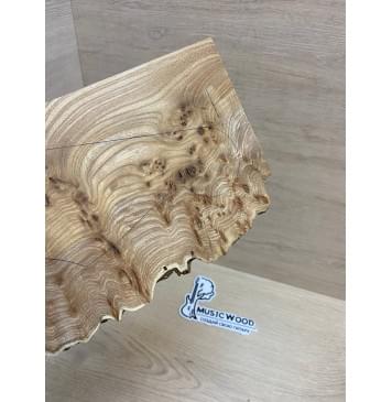 Карагач Кап заготовка накладки на головку грифа Смешанный ААА 2.5х120-95х230 мм-4