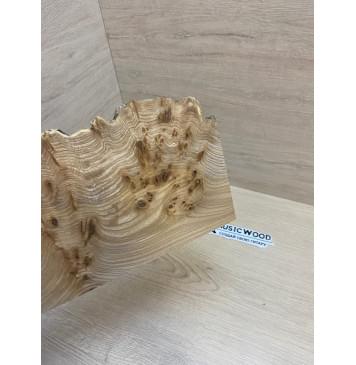 Карагач Кап заготовка накладки на головку грифа Смешанный ААА 2.5х120-95х230 мм-3