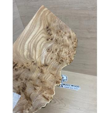 Карагач Кап заготовка накладки на головку грифа под заливку Смешанный ААА 3х120х230 мм-2