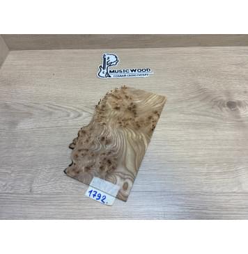 Карагач Кап заготовка накладки на головку грифа под заливку Смешанный ААА 2.5х120х230 мм-0