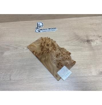 Карагач Кап заготовка накладки на головку грифа под заливку Смешанный ААА 2.5х120х230 мм-2