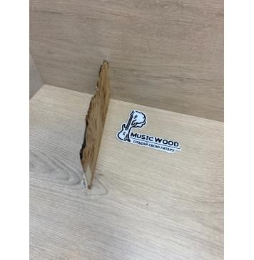 Карагач Кап заготовка накладки на головку грифа под заливку Смешанный ААА 2.5х120х230 мм-5