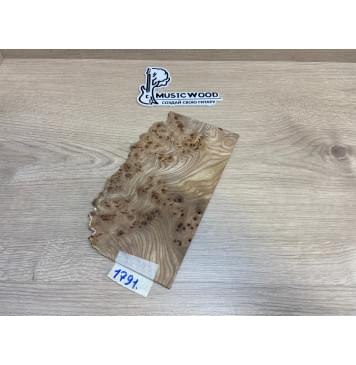 Карагач Кап заготовка накладки на головку грифа под заливку Смешанный ААА 2.5х120х230 мм-0