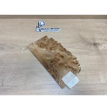 Карагач Кап заготовка накладки на головку грифа под заливку Смешанный ААА 2.5х120х230 мм-2