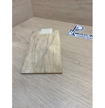 Клён Американский Волнистый заготовка накладки на головку грифа Смешанный ААА Волна АА 4х115-100х205 мм (Уценка-трещины)-3