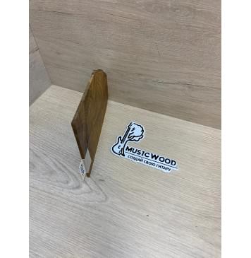 Клён Волнистый Печёный 180 гр заготовка накладки на головку грифа Смешанный АА Волна АА 3.5х150-140-65х205 мм-6