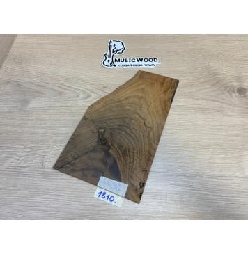 Клён Волнистый Печёный 180 гр заготовка накладки на головку грифа Смешанный АА Волна АА 4х157-90х265 мм-0