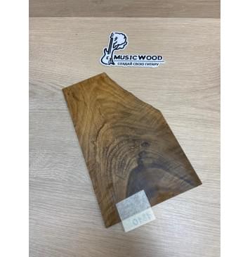 Клён Волнистый Печёный 180 гр заготовка накладки на головку грифа Смешанный АА Волна АА 4х157-90х265 мм-1