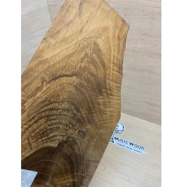 Клён Волнистый Печёный 180 гр заготовка накладки на головку грифа Смешанный АА Волна АА 4х157-90х265 мм-5