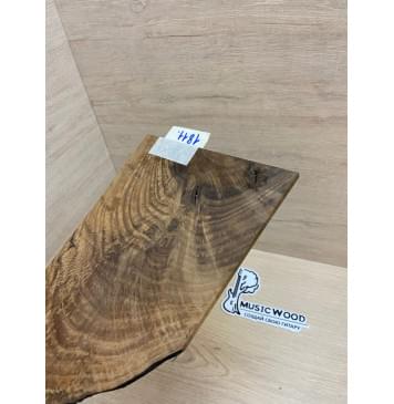 Клён Волнистый Печёный 180 гр заготовка накладки на головку грифа Смешанный АА Волна АА 3.5х143-65х225 мм-5