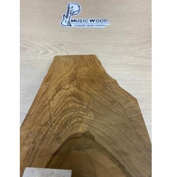 Клён Волнистый Печёный 180 гр заготовка накладки на головку грифа Смешанный ААА Волна АА 3х160-100х280 мм-3