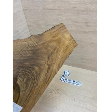 Клён Волнистый Печёный 180 гр заготовка накладки на головку грифа Смешанный ААА Волна АА 3х160-100х280 мм-4