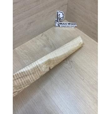 Клён Чёрный Явор, Волнистый Универсальная заготовка Смешанный А Волна ААА 31х51х590 мм-11