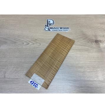 Клён Волнистый Печёный 180 гр заготовка накладки на головку грифа Радиал ААА Волна ААА 5х95х240 мм-0