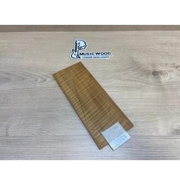 Клён Волнистый Печёный 180 гр заготовка накладки на головку грифа Радиал ААА Волна ААА 5х95х240 мм-2