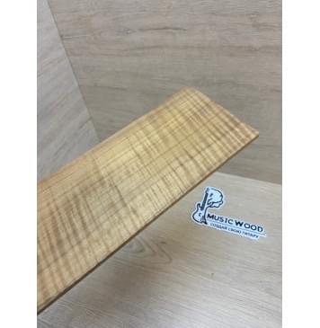 Клён Волнистый Печёный 180 гр заготовка накладки на головку грифа Радиал ААА Волна ААА 5х95х240 мм-5