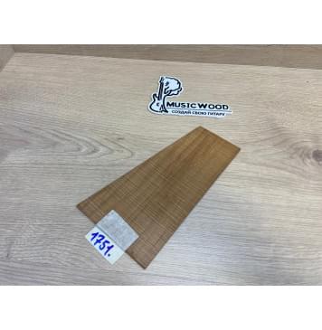 Клён Волнистый Печёный 180 гр заготовка накладки на головку грифа Радиал АА Волна ААА 3х115-70х205 мм-0