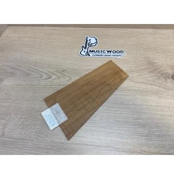 Клён Волнистый Печёный 180 гр заготовка накладки на головку грифа Радиал АА Волна ААА 3х115-70х205 мм-1