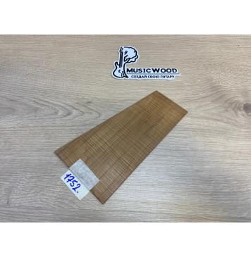 Клён Волнистый Печёный 180 гр заготовка накладки на головку грифа Радиал АА Волна ААА 3х115-70х205 мм-0