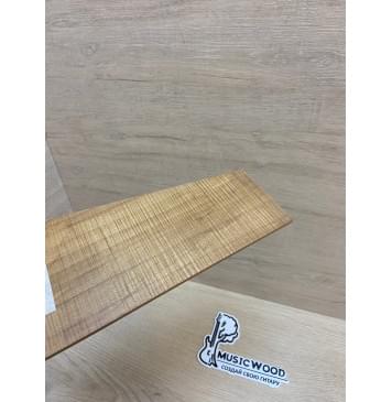 Клён Волнистый Печёный 180 гр заготовка накладки на головку грифа Радиал АА Волна ААА 3х115-70х205 мм-6