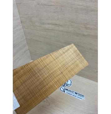 Клён Волнистый Печёный 180 гр заготовка накладки на головку грифа Радиал АА Волна ААА 3х110-68х205мм-4