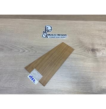 Клён Волнистый Печёный 180 гр заготовка накладки на головку грифа Радиал АА Волна ААА 3х110-68х205 мм-0