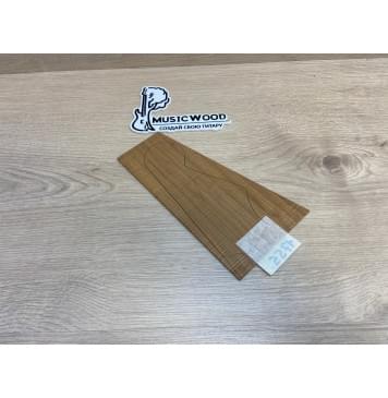 Клён Волнистый Печёный 180 гр заготовка накладки на головку грифа Радиал АА Волна ААА 2.5х110-68х205 мм-1