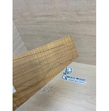 Клён Волнистый Печёный 180 гр заготовка накладки на головку грифа Радиал АА Волна ААА 2.5х110-68х205 мм-2