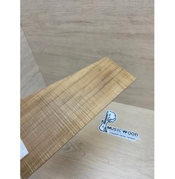 Клён Волнистый Печёный 180 гр заготовка накладки на головку грифа Радиал АА Волна ААА 2.5х110-68х205 мм-6