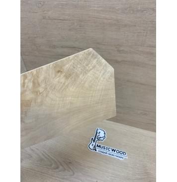 Клён Белый Явор, Волнистый заготовка накладки на головку грифа Смешанный ААА Волна А 6х135-94х235 мм-1