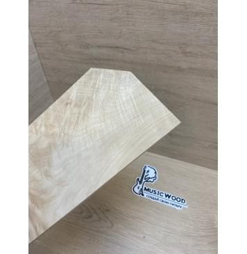 Клён Белый Явор, Волнистый заготовка накладки на головку грифа Смешанный ААА Волна А 6х135-94х235 мм-4